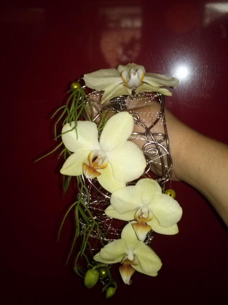 bouquet de mariée orchidées
